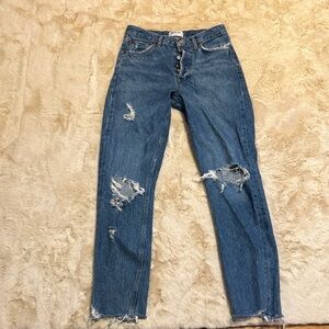 AGOLDE Distressed Jeans Style Jamie